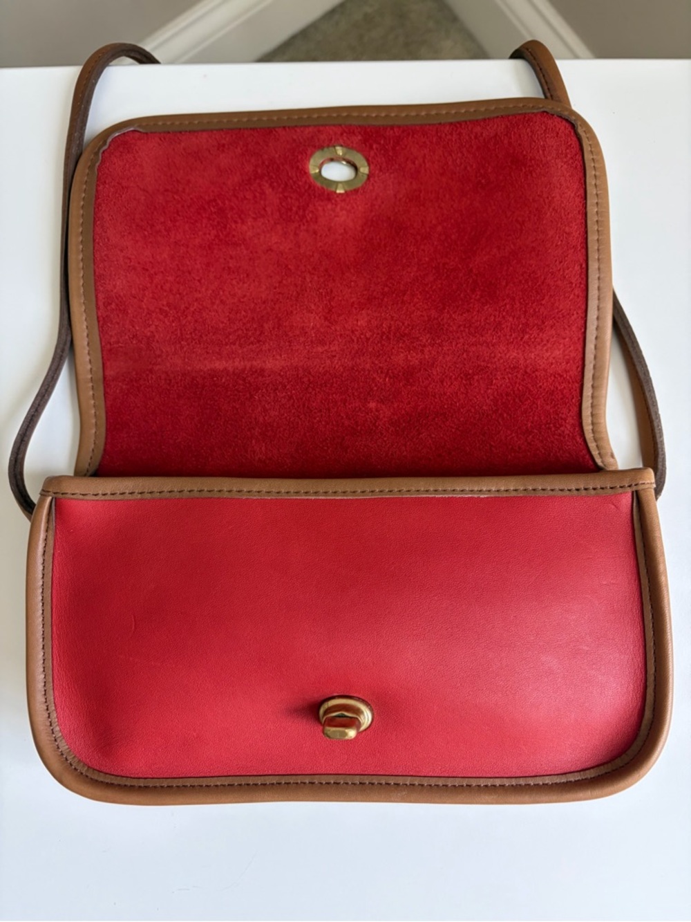 Coach Vintage Spectator Dinky Bag | Rust Orange - Picture 9 of 11